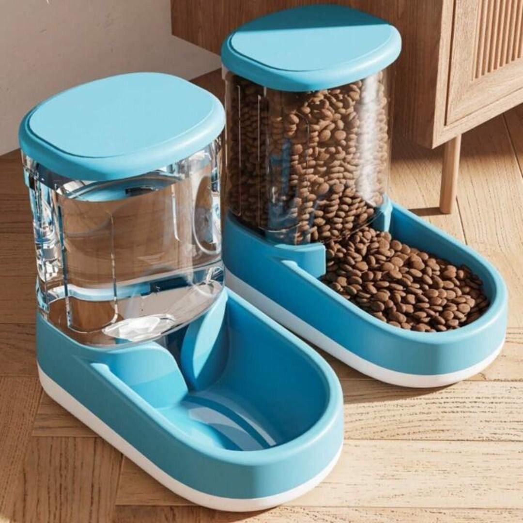 Pawmi™ DuoFeeder – Automatic Water & Food Dispenser for Cats & Dogs
