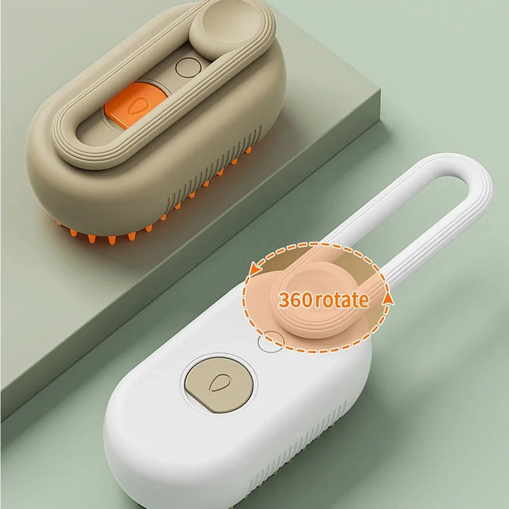 Pawmi™ SteamBrush – 3-in-1 Electric Pet Comb with Gentle Steam & Hair Removal