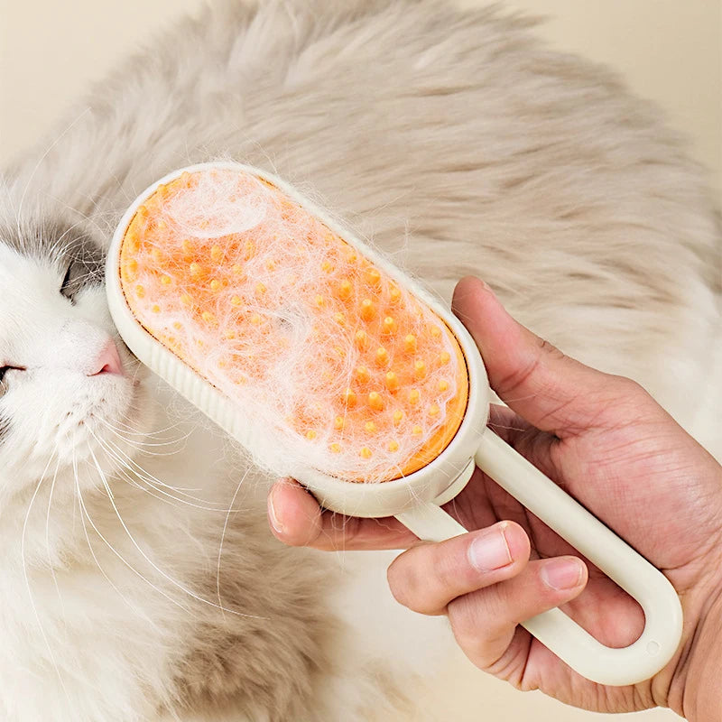 Pawmi™ SteamBrush – 3-in-1 Electric Pet Comb with Gentle Steam & Hair Removal