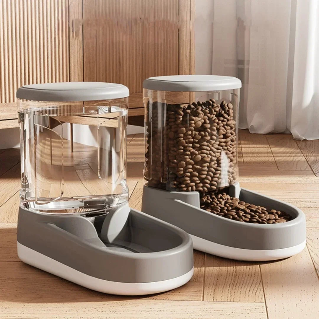 Pawmi™ DuoFeeder – Automatic Water & Food Dispenser for Cats & Dogs